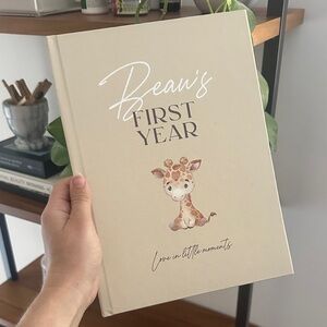 Custom “Beau” Baby First Year Memory Book
